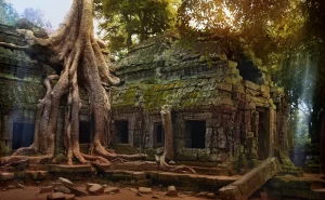 Architectures& paysages de Ta Prohm 