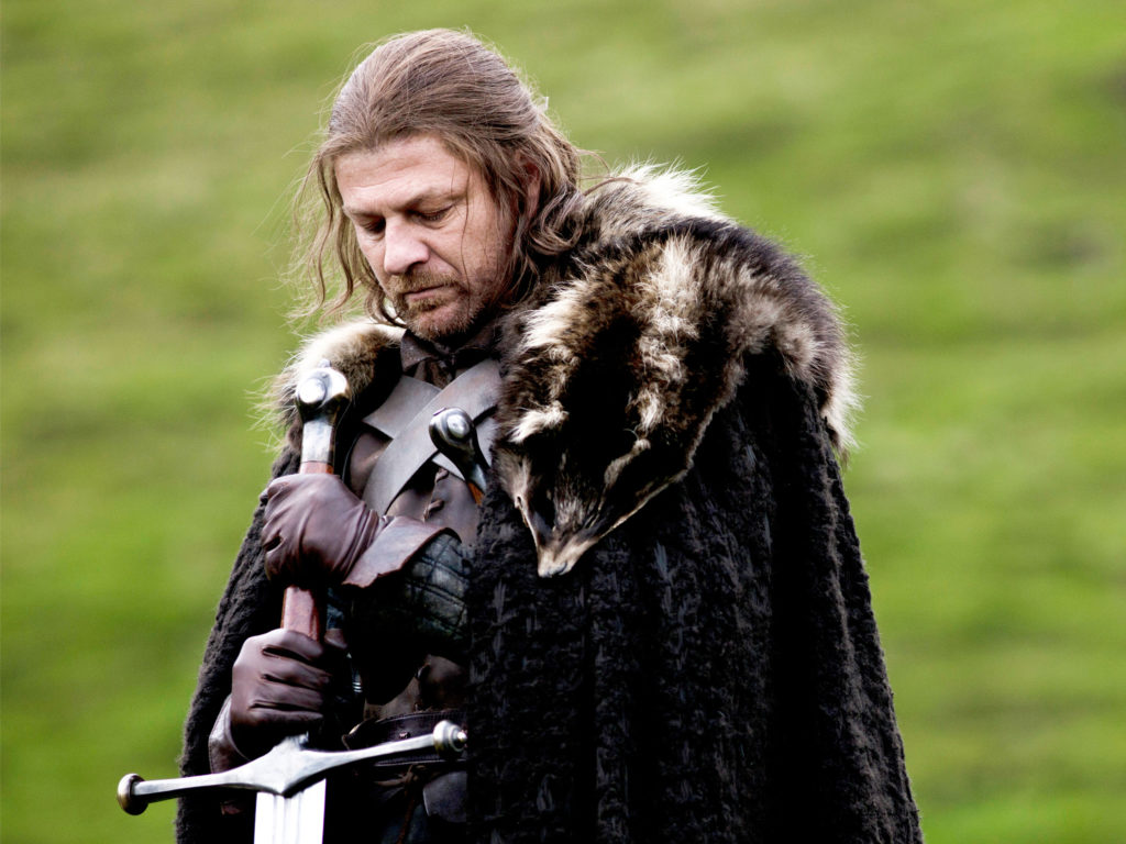 Ned Stark dans la première saison de Game Of Thrones