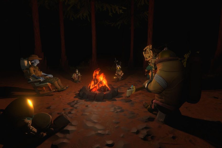 le feu de camp d'outer wilds