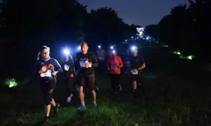 Photo des coureurs du Run'in Night Trail dans la nuit