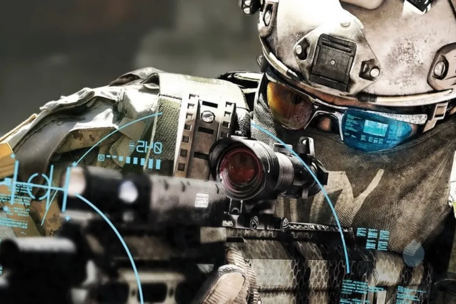 soldat tenant une arme, arme moderne